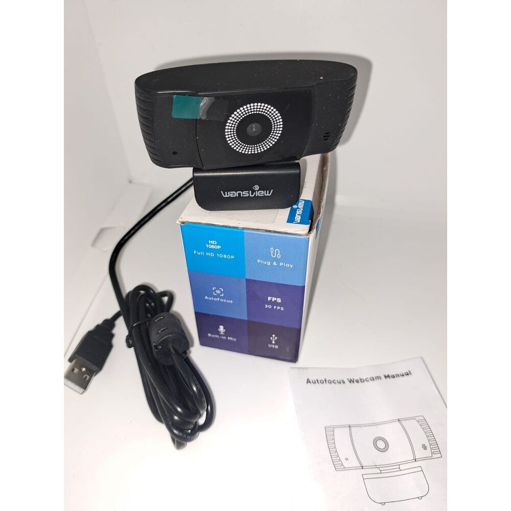 NIB- Wansview 106 - 1080P Webcam with Microphone